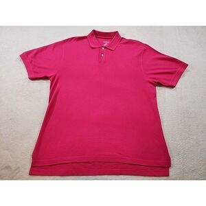 Saddlebreed Polo Shirt  Hot Pink Men's Large .‎